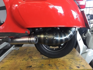 Marmitta Serie hp per motori 150cc